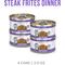 Show in main carousel: Weruva Truluxe Steak Frites Dinner Beef & Pumpkin in Gravy Grain-Free Wet Cat Food, 3-oz can, case of 4 slide 3 of 11