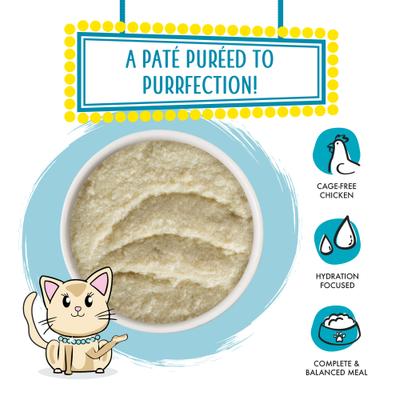 Show full view: Weruva Classic Press Your Lunch! Chicken Pate Grain-Free Wet Cat Food, 3-oz can, case of 4 slide 6 of 11