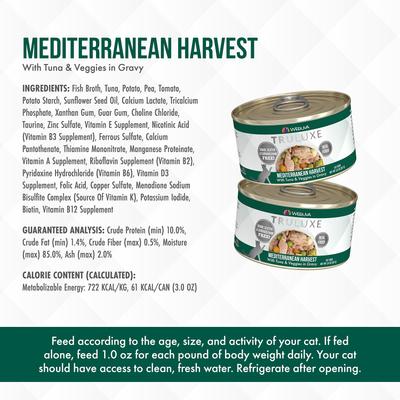 Weruva Truluxe Mediterranean Harvest Tuna & Veggies in Gravy Grain-Free Wet Cat Food