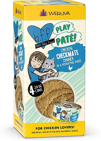 BFF Play Pate Lovers Chicken Checkmate Grain-Free Wet Cat Food