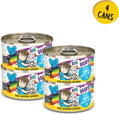 BFF OMG Cloud 9! Chicken in Gravy Minced Grain-Free Wet Cat Food