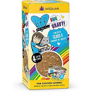 BFF OMG Cloud 9! Chicken in Gravy Minced Grain-Free Wet Cat Food, 2.8-oz can, case of 4