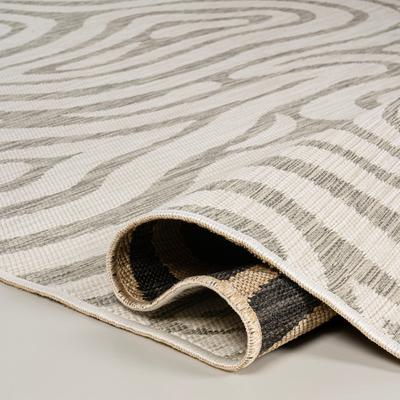 Show full view: JONATHAN Y Eryx Modern Bohemian Abstract Organic Reversible Machine-Washable Indoor/Outdoor Area Rug, Gray/Cream, 8' x 10' slide 5 of 9