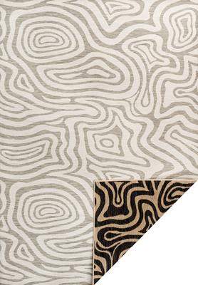 Show full view: JONATHAN Y Eryx Modern Bohemian Abstract Organic Reversible Machine-Washable Indoor/Outdoor Area Rug, Gray/Cream, 8' x 10' slide 9 of 9