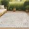 Show in main carousel: JONATHAN Y Eryx Modern Bohemian Abstract Organic Reversible Machine-Washable Indoor/Outdoor Area Rug, Gray/Cream, 8' x 10' slide 4 of 9