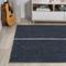 Show in main carousel: JONATHAN Y Linja Solid Centre Stripe Machine-Washable Area Rug, Navy/Gray, 8' x 10' slide 8 of 9