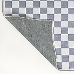 JONATHAN Y Ainsley Modern Cottage Checkerboard Washable Area Rug, Purple Gray/White, 5' x 8' slide 2 of 9