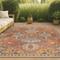 Show in main carousel: JONATHAN Y Bijan Traditional Vintage Medallion Reversible Machine-Washable Indoor/Outdoor Area Rug, Terra/Blue/Cream, 5' x 8' slide 4 of 10
