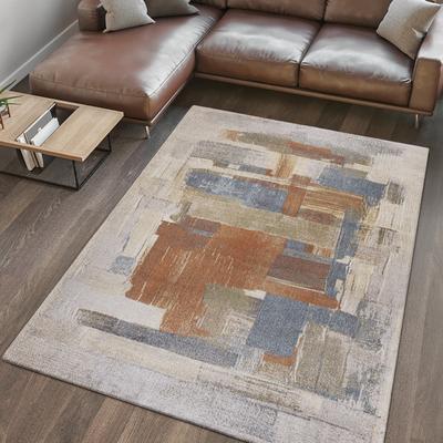Show full view: JONATHAN Y Weaver Abstract Coastal Watercolor Machine-Washable Area Rug, Cream/Multi, 3' x 5' slide 5 of 10