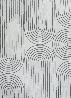 Show full view: JONATHAN Y Doodle Contemporary Glam Geometric Machine-Washable Area Rug, Cream/Dark Gray, 3' x 5' slide 9 of 9