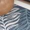 Show in main carousel: JONATHAN Y Calypso Coastal Casual Palm Frond Reversible Machine-Washable Indoor/Outdoor Area Rug, Cream/Navy, 5' x 8' slide 7 of 9