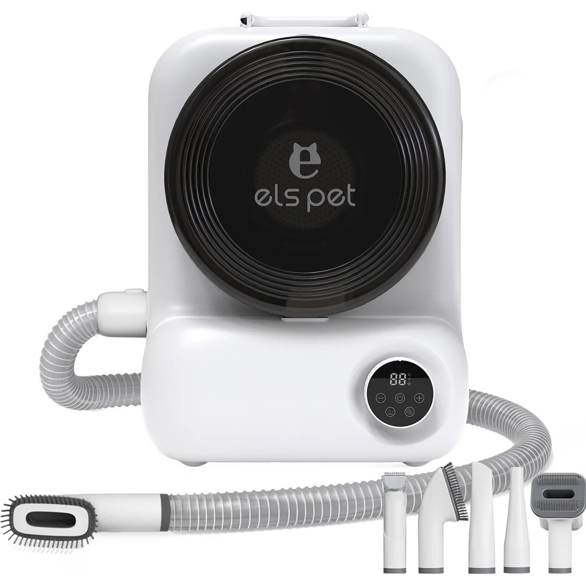 els pet 5 in 1 Dog & Cat Grooming Kit with Vacuum