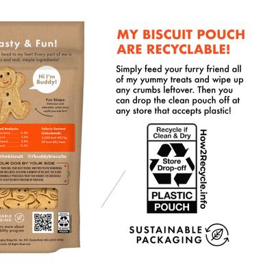 Show full view: Buddy Biscuits with Peanut Butter Oven Baked Dog Treats, 2-lb bag slide 7 of 12