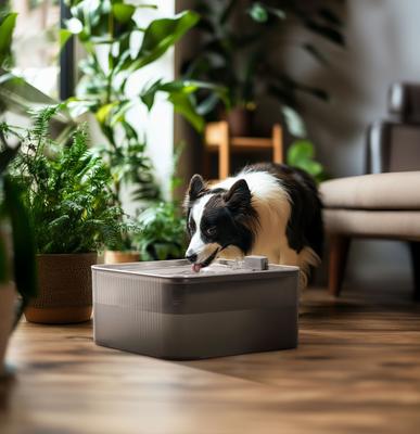 Show full view: FUKUMARU Stainless Steel Dog Water Fountain, 1.8-gal slide 5 of 8