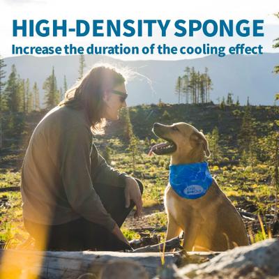 Show full view: allforpaws Chill Out Instant Cooling Dog Bandana Ice Collar, X-Large, Blue slide 6 of 9