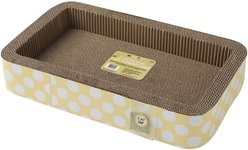 PetRageous Designs Jerry's Corrugated Cat Lounge Scratcher, Yellow