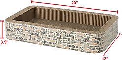 PetRageous Designs Jerry's Corrugated Cat Lounge Scratcher, Natural slide 2 of 3