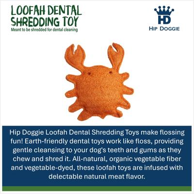 Show full view: Hip Doggie Loffah Crab Stuffing-Free Dog Chew Toy, Large slide 2 of 4