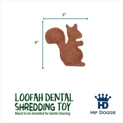 Show full view: Hip Doggie Loffah Squirrel Stuffing-Free Dog Chew Toy slide 4 of 5