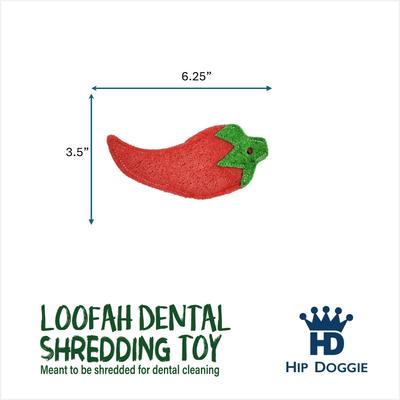 Show full view: Hip Doggie Loffah Chili Pepper Stuffing-Free Dog Chew Toy slide 3 of 3