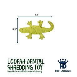 Hip Doggie Loffah Gecko Stuffing-Free Dog Chew Toy slide 2 of 3
