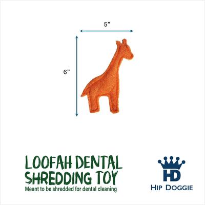 Show full view: Hip Doggie Loffah Giraffe Stuffing-Free Dog Chew Toy slide 3 of 3