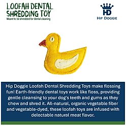 Hip Doggie Loffah Duck Stuffing-Free Dog Chew Toy slide 2 of 4