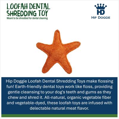 Show full view: Hip Doggie Loffah Starfish Stuffing-Free Dog Chew Toy, Large slide 2 of 4