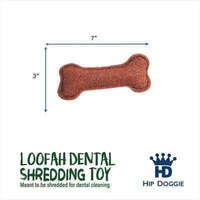 Show full view: Hip Doggie Loffah Bone Stuffing-Free Dog Chew Toy, Large slide 3 of 3