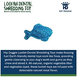 Hip Doggie Loffah Fish Stuffing-Free Dog Chew Toy slide 2 of 3