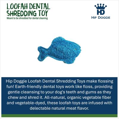 Show full view: Hip Doggie Loffah Fish Stuffing-Free Dog Chew Toy slide 2 of 3