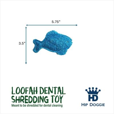 Show full view: Hip Doggie Loffah Fish Stuffing-Free Dog Chew Toy slide 3 of 3