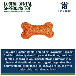 Hip Doggie Loffah Bone Stuffing-Free Dog Chew Toy, Small slide 2 of 3