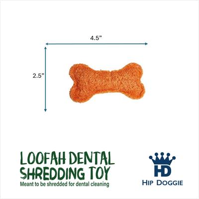 Show full view: Hip Doggie Loffah Bone Stuffing-Free Dog Chew Toy, Small slide 3 of 3