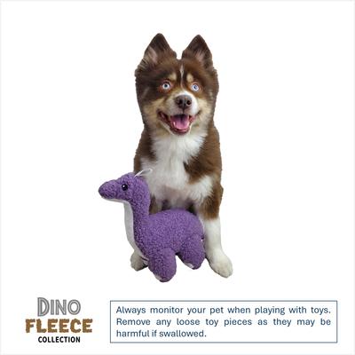 Show full view: DogStar Dino Barry the Brontosaurus Squeaky Dog Plush Toy slide 2 of 4