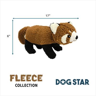 Show full view: DogStar Wildlife Rocky the Red Panda Squeaky Dog Plush Toy slide 3 of 5