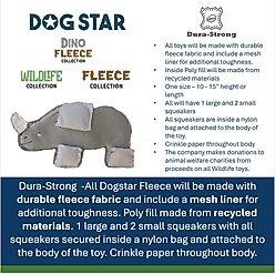 DogStar Wildlife Winston the Blue Whale Squeaky Dog Plush Toy slide 2 of 5