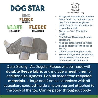 Show full view: DogStar Wildlife Bobby the Bumble Bee Squeaky Dog Plush Toy slide 4 of 5