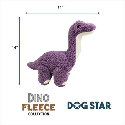 Show full view: DogStar Dino Barry the Brontosaurus Squeaky Dog Plush Toy slide 3 of 4
