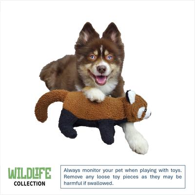 Show full view: DogStar Wildlife Rocky the Red Panda Squeaky Dog Plush Toy slide 2 of 5