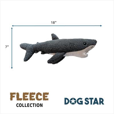 Show full view: DogStar Gilly the Shark Squeaky Dog Plush Toy slide 3 of 4