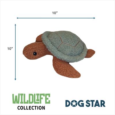 Show full view: DogStar Wildlife Sammy the Sea Turtle Squeaky Dog Plush Toy slide 3 of 5