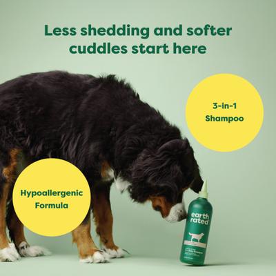 Show full view: Earth Rated 3-in-1 Deshedding Dog Shampoo & Conditioner, White Tea & Basil Scent, 16-fl oz bottle slide 2 of 10