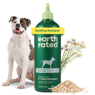 Show full view: Earth Rated 3-in-1 Soothing Dog Shampoo & Conditioner, White Tea & Basil Scent, 16-fl oz bottle slide 1 of 10
