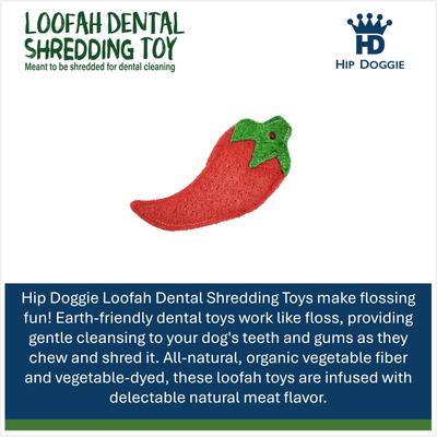 Show full view: Hip Doggie Loffah Chili Pepper Stuffing-Free Dog Chew Toy slide 2 of 3