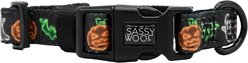 Sassy Woof Neon Frights Neoprene Standard Dog Collar, Black, Large: 26-in neck, 1-in wide slide 2 of 6