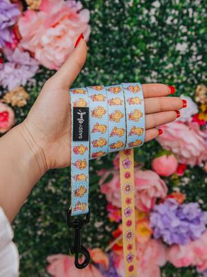 Show full view: Sassy Woof Good Duck, Babe! Polyester Dog Leash, Blue, 5-ft long, 4/5-in wide slide 6 of 8