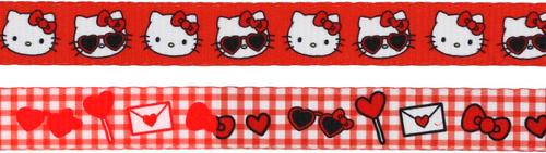 Show full view: Sassy Woof Hello Kitty Polyester Dog Leash, Red, 5-ft long, 4/5-in wide slide 3 of 7