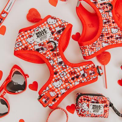 Show full view: Sassy Woof Hello Kitty Adjustable Dog Harness, Red, X-Large: 24 to 35-in chest slide 4 of 7