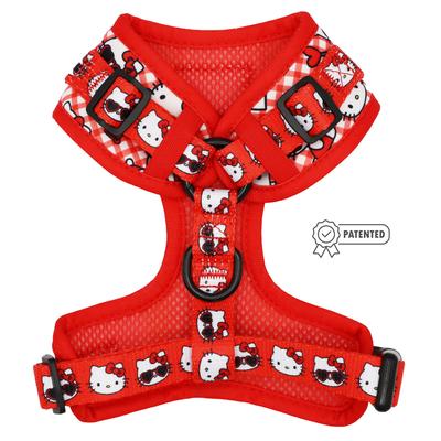 Show full view: Sassy Woof Hello Kitty Adjustable Dog Harness, Red, X-Large: 24 to 35-in chest slide 2 of 7
